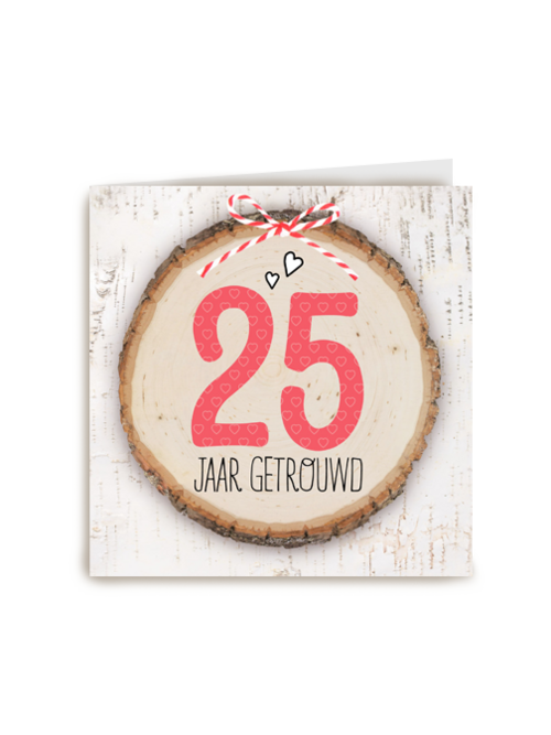 boomstam 25 jaar getrouwd