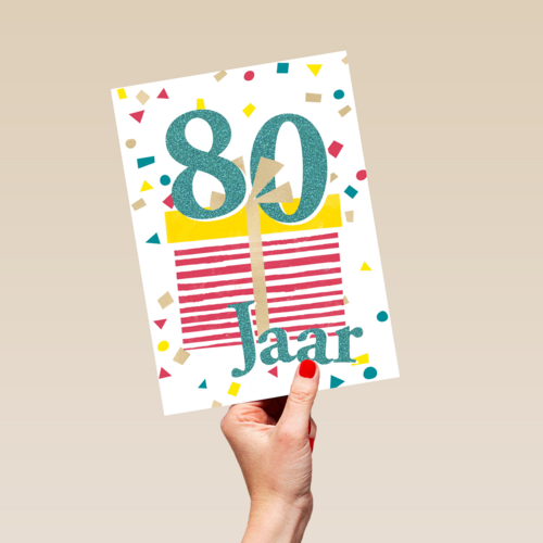 verjaardagskaart man vrouw 80 jaar