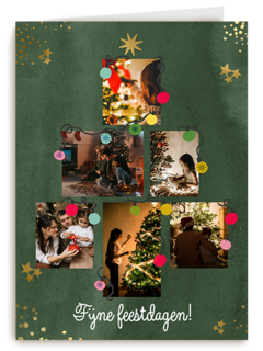 Kerstmis Fotokaart Kerstboom