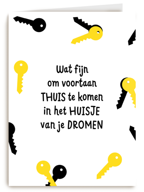 Kaart Hallmark | Felicitatie Nieuwe Woning | Verhuisd Kaart Huisje Van Je Dromen