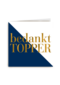bedankt topper gouden letters