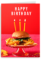 Happy Birthday hamburger