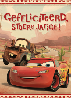 disney cars gefeliciteerd stoere jarige