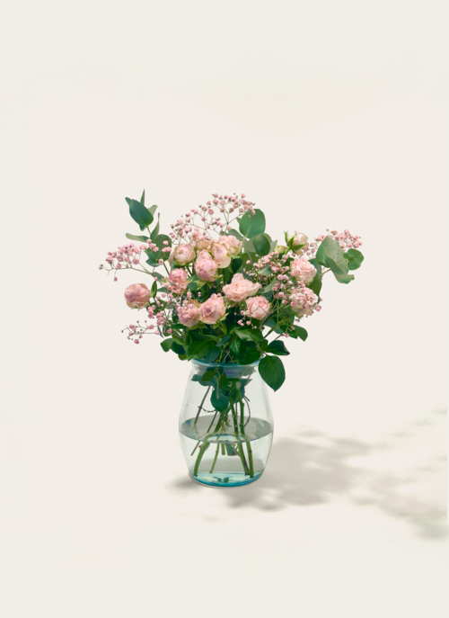 Brievenbus Bloemen Trosroosjes Ombre Rosa Cadeau Verse Bloemen |