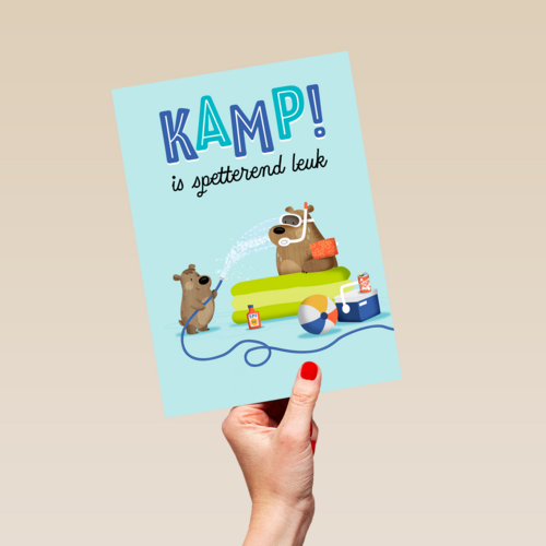 Sporta Op kamp kaart kamp is spetterend leuk