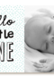 fotokaart hello little one blauw