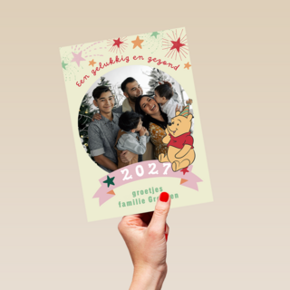 Disney Een Gelukkig En Gezond 2027 Fotokaart Winnie The Pooh