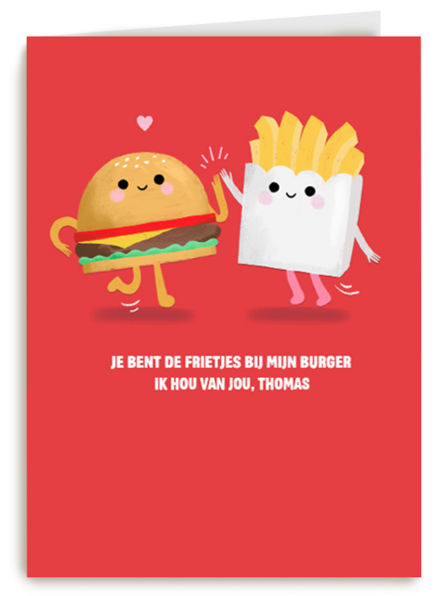 Frietjes bij mijn burger