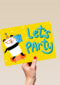 Verjaardagskaart lets party