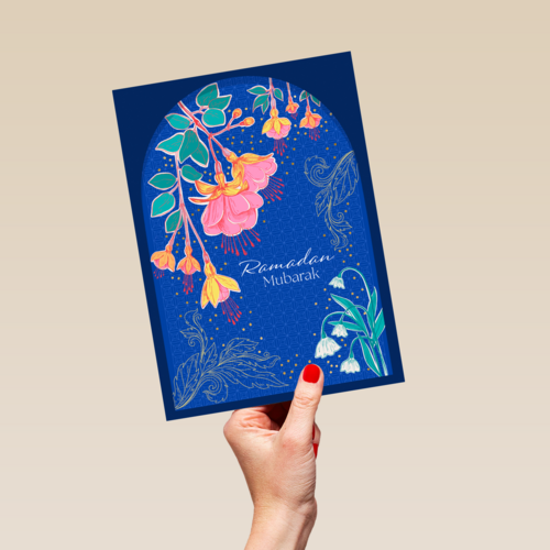 Ramadan Mubarak   blauw