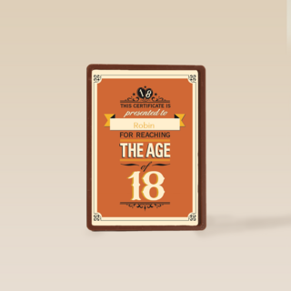 jarig leeftijd 18 achttien jaar