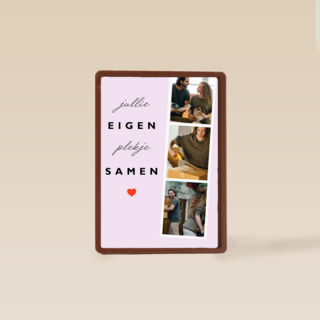 samenwonen fotokaart eigen plekje