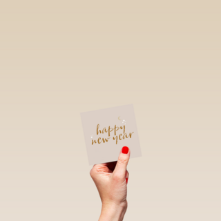 nieuwjaarskaart hiphappy new year sterretjes
