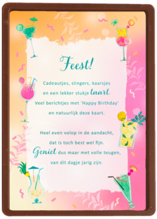 Verjaardagskaart Feest More than words