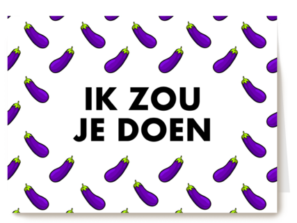 ik zou je doen aubergine