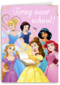 Back to school kaart Disney prinsessen