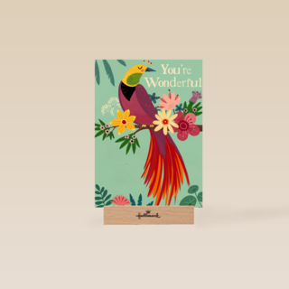 Complimentkaart you are wonderful paradijsvogel