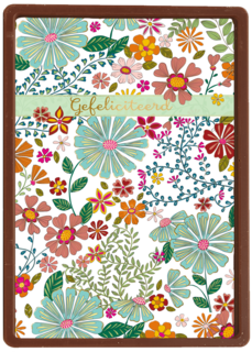 gefeliciteerd kaart vrouw klassiek bloemen  turnowsky