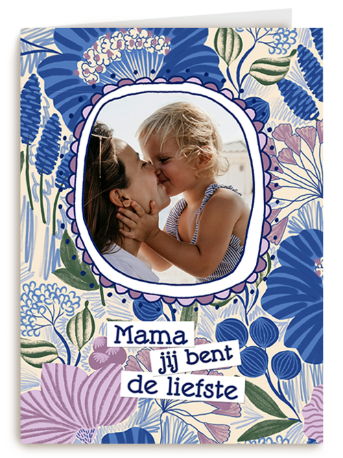 Fotokaart Moederdag | Fotokaart Hallmark | Moederdag | Bloemen Jij Bent De Liefste Fotokaart