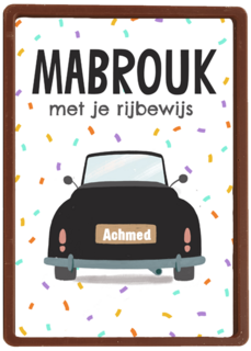 Gefeliciteerd rijbewijs arabisch