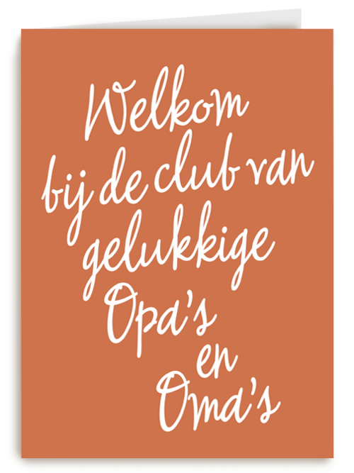 Kaart Hallmark | Geboorte Felicitatie | Club Van De Gelukkige Opas En Omas