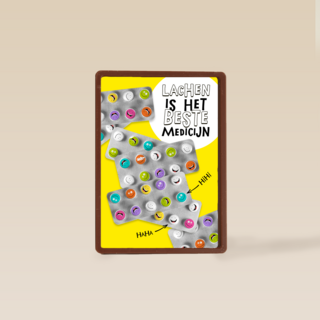 Lachen is het beste medicijn geel