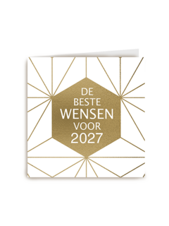 Nieuwjaar 2026 goud grafisch