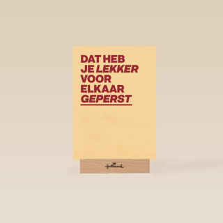 &C Dat heb je lekker voor elkaar geperst