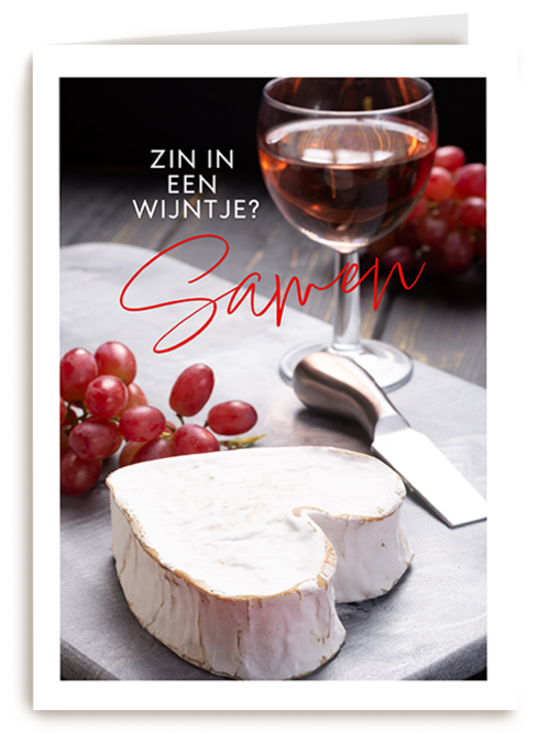 Kaart Hallmark | Valentijn | Valentijn Zin In Een Wijntje