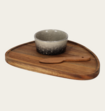 JENS Living Borrelset Acaciahouten plank met schaaltje