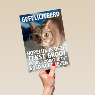 verjaardag vrouw grappig tekst groot genoeg kaart