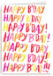 colourfull happy bday