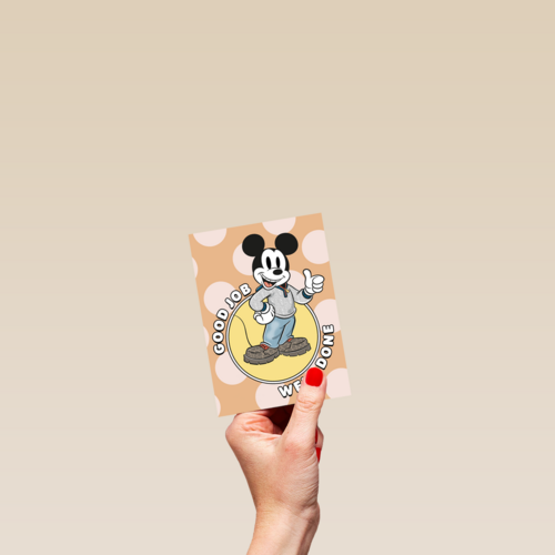 Complimentkaart Mickey Mouse