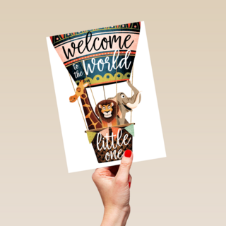 geboorte kaart welcome to the world