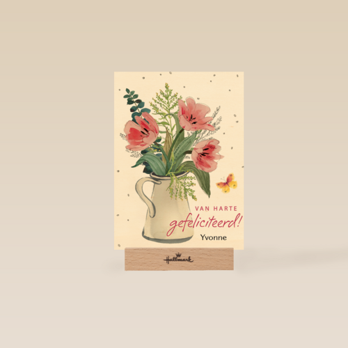 watercolor bloemen in vaas