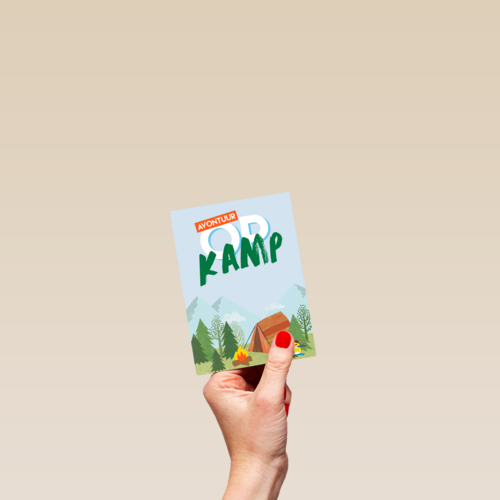 Sporta avontuur op kamp kaart