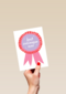 Bedankt kaart thuiswerken best collegue ever roze