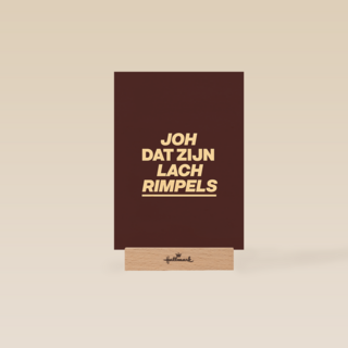 verjaardag kaart lachrimpels