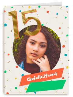 Gefeliciteerd 15 jaar fotokaart
