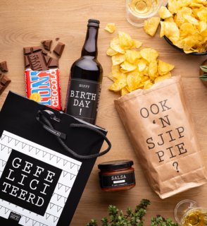 Tony Chocolonely Gefeliciteerd Borrelcadeau in Geschenktas