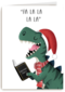 Trex zingt kerstliedjes
