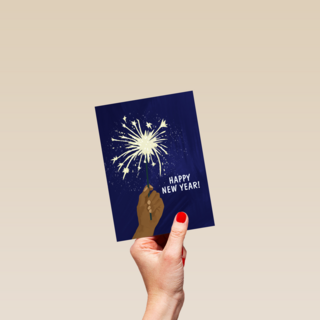 Nieuwjaar kaart Sterretjes