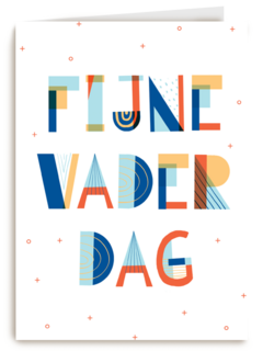 Vaderdag kaart stijlvol designs