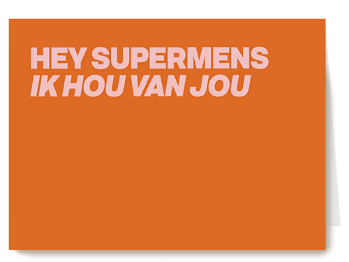 Kaart Hallmark | Moederdag | Supermens hou van jou