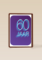 Verjaardagskaart 60 jaar paars