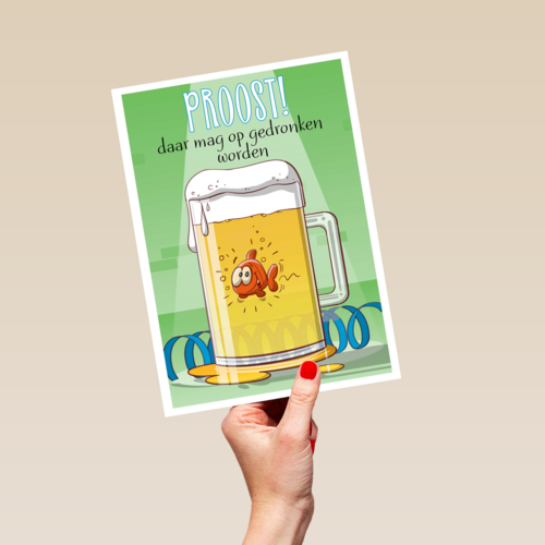 cartoon vis in bierpul