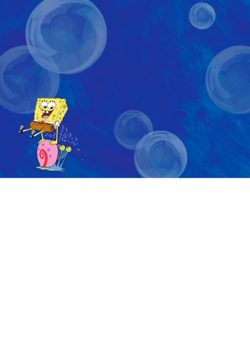 Spongebob Stay Weird Forever fotokaart