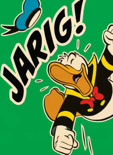 Verjaardagskaart Donald Duck jarig
