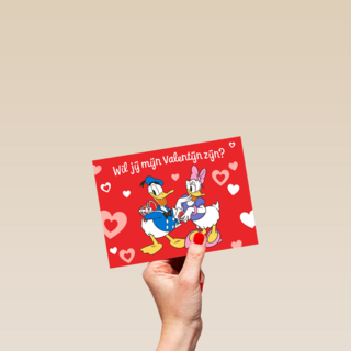 Wil jij mijn valentijn zijn donald duck