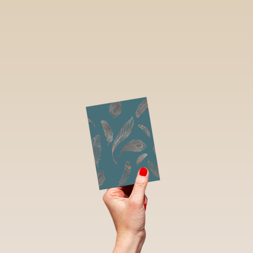 vogelveren met metallic kleur